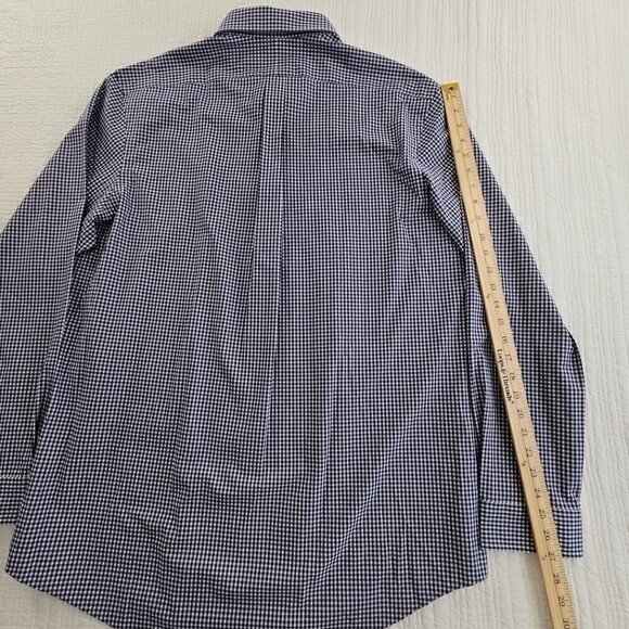 NEW Polo Ralph Lauren Performance Shirt Men's XL Stretch Blue Check Classic Fit - Picture 13 of 16